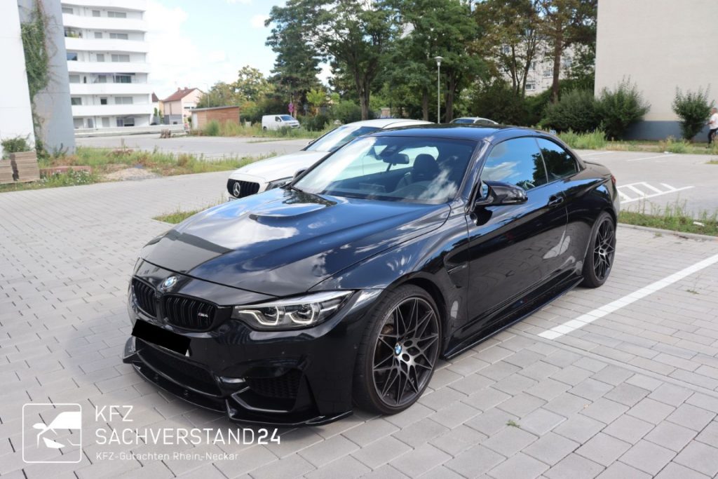 BMW M4 Competition Cabrio Kfz Sachverstand 24 Unfallgutachten gutachter Viernheim Heidelberg Mannheim Rhein-Neckar