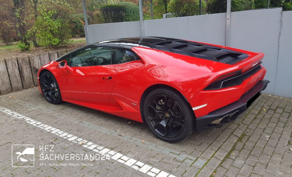 Lamborghini Huracan Kfz Sachverstand 24 Unfallgutachten gutachter Viernheim Heidelberg Mannheim Rhein-Neckar
